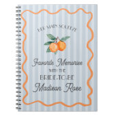 Blauw Moppie Hoofdknuffel Favoriete Herinneringen  Notitieboek (Voorkant)