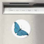 blauw-morfobutterfly-Gepersonaliseerd Sjabloon Magneet (Insitu (Vaatwasser))
