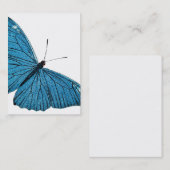  blauw-morfobutterfly-Gepersonaliseerd Sjabloon Visitekaartje (Voorkant / Achterkant)