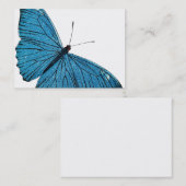  blauw-morfobutterfly-Gepersonaliseerd Sjabloon Visitekaartje (Voorkant / Achterkant)