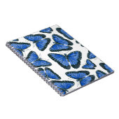 Blauw morfovlinderpatroonontwerp notitieboek (Rechterzijde)