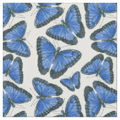 Blauw morfovlinderpatroonontwerp stof (Close Up)