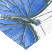 Blauw morfovlinderpatroonontwerp tafelkleed (Gekanteld)