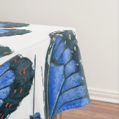 Blauw morfovlinderpatroonontwerp tafelkleed (Voorbeeld)