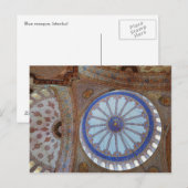 Blauw moskee Briefkaart (Voorkant / Achterkant)