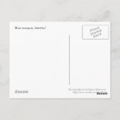 Blauw moskee Briefkaart (Achterkant)