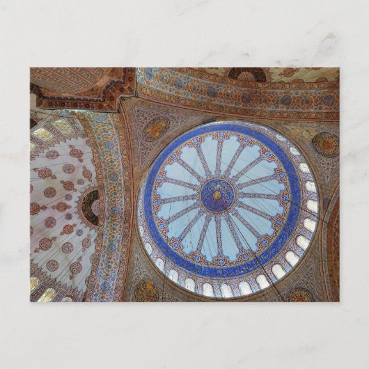 Blauw moskee Briefkaart (Voorkant)