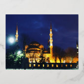 Blauw moskee Briefkaart (Voorkant)