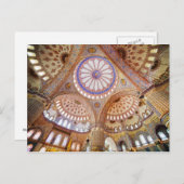 Blauw moskee Interior in Istanbul Briefkaart (Voorkant / Achterkant)