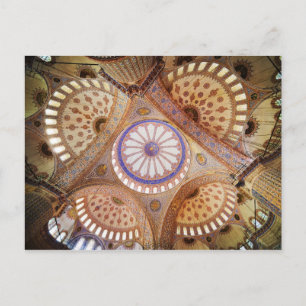 Blauw moskeeplafond in Istanbul Briefkaart