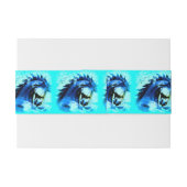 blauw mosterang hengleon uitnodigingen wikkel (Achterkant Voorbeeld)