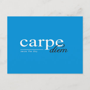 Blauw Motivatie Inspirerend citaat Briefkaart
