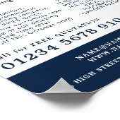 Blauw Mozaïek, Floorer, Tegel Installer Adverteren Poster (Hoek)