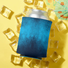 Blauw Mozaïek Geometrisch Patroon Blikjeskoeler