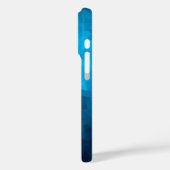 Blauw mozaïek geometrisch patroon Case-Mate iPhone case (Achterkant / Links)