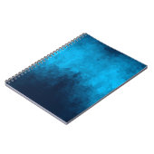 Blauw mozaïek geometrisch patroon notitieboek (Linkerzijde)