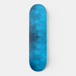 Blauw mozaïek geometrisch patroon persoonlijk skateboard
