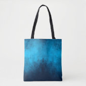 Blauw mozaïek geometrisch patroon tote bag (Voorkant)