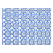 Blauw Mozaïek Italiaanse barokke kunst Tafelkleed (Voorkant (Horizontaal))