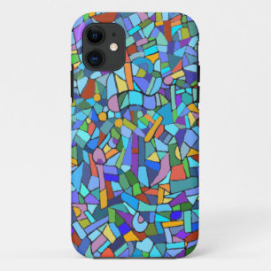 Blauw Mozaïek Sierpatroon Case-Mate iPhone Case