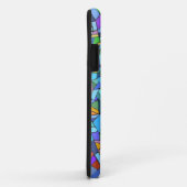 Blauw Mozaïek Sierpatroon Case-Mate iPhone Case (Achterkant/rechts)