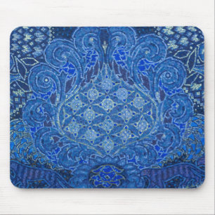 Blauw mozaïekdetail, Duitsland Muismat