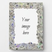 Blauw MozaïekLijst Fotoplaat (voorkant)