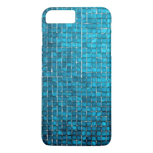 Blauw mozaïekpatroon Case-Mate iPhone case (Achterkant)