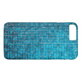 Blauw mozaïekpatroon Case-Mate iPhone case (Achterkant (Horizontaal))