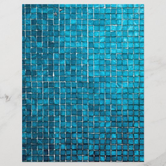 Blauw mozaïekpatroon flyer (Voorkant)