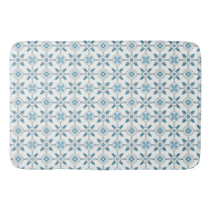 Blauw Mozaïekpatroon uit Marokko Badmat