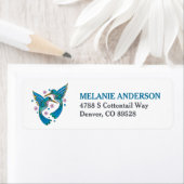  blauw mozaïekvirus — Terugkeeradres Etiket (Insitu)