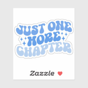 Blauw Multicolored slechts één meer hoofdstuk viny Sticker