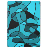 blauw Multomap Patroon 3 Ring-laptop Klembord (Achterkant)