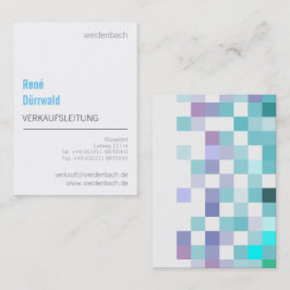 Blauw Munt Elegante Moderne Zakelijke Visitekaart Visitekaartje