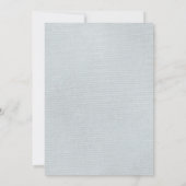 blauw Mustache Bash Kaart (Achterkant)