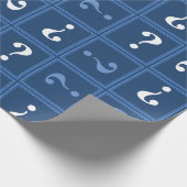 Blauw mysterie cadeaupapier (Hoek)