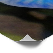 Blauw Mystique Orchids Poster (Hoek)