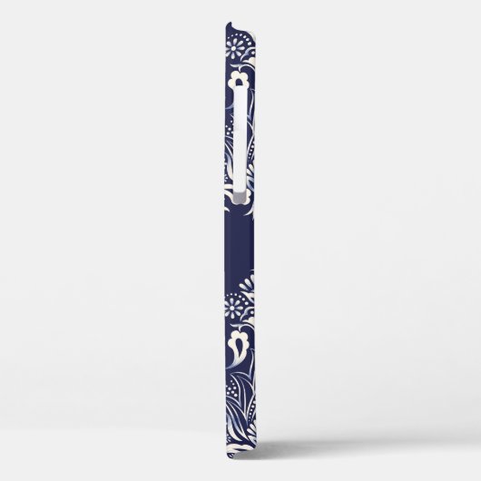 blauw naadloos demaselement Case-Mate iPhone case (Achterkant / Links)