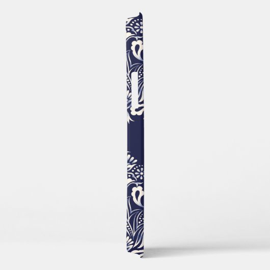 blauw naadloos demaselement Case-Mate iPhone case (Achterkant / Rechts)