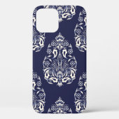 blauw naadloos demaselement Case-Mate iPhone case (Achterkant)