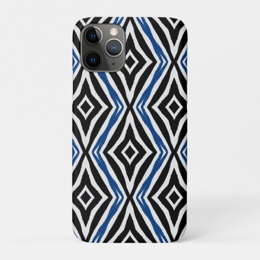 Blauw naadloos patroon Case-Mate iPhone case (Achterkant)