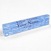 blauw naambordje