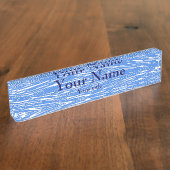 blauw naambordje (Zijkant)