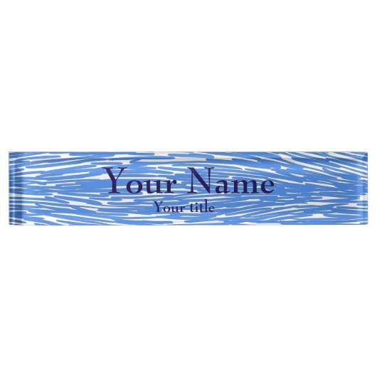 blauw naambordje (Voorkant)