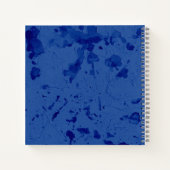 Blauw naamtekenjournaal notitieboek (Achterkant)