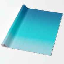 Blauw naar Aqua Gradiënt Inpakpapier Minimalist Mo