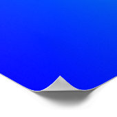 Blauw naar Aqua-verloop Poster (Hoek)