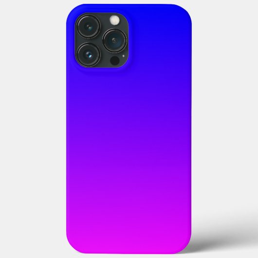 Blauw naar magenta Bright Ombre Case-Mate iPhone Case (Achterkant)