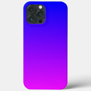 Blauw naar Magenta helder ombre Case-Mate iPhone Case